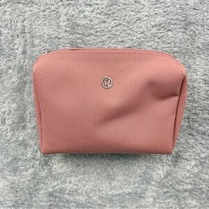 Lululemon All Your Small Things Pouch Makeup Bag Canvas Quicksand Pink 4L